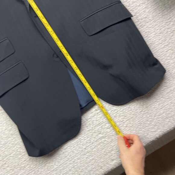 Baumler Blazer Jacket Sports Coat Mens Sz 48 Black / Dark Blue Formal Read - Picture 14 of 16